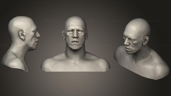 Анатомия скелеты и черепа (Дэнни Трехо, ANTM_0376) 3D модель для ЧПУ станка